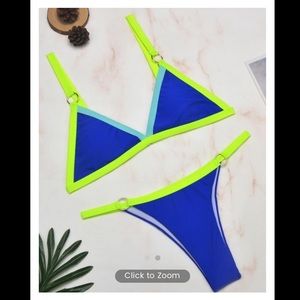 Neon Triangle Bikini
